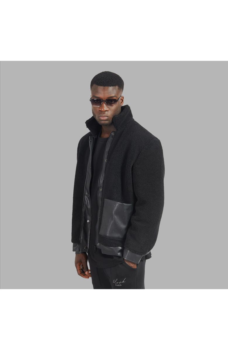 Blvck Paris Blvck Shearling Jacket, Alternate, color, Black