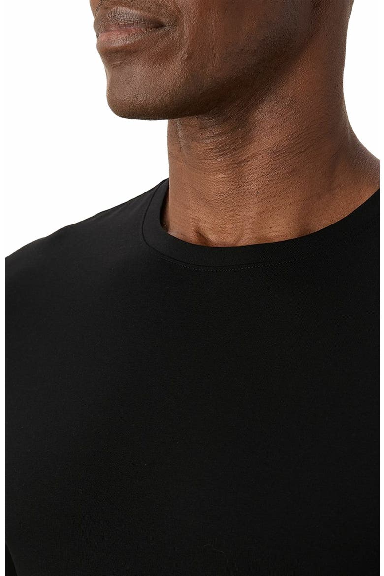 Luxe Stretch Jersey Slim Long Sleeve Tee, Alternate, color, Black