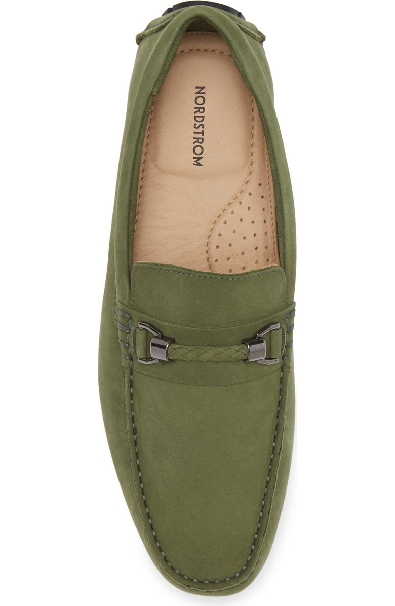 Nordstrom Barrett Braided Bit Driving Shoe, Alternate, color, Olive Mayfly