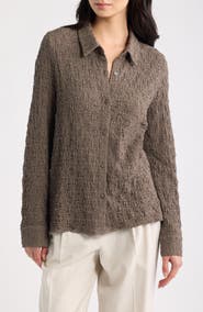 Eileen Fisher Crinkle Shirt