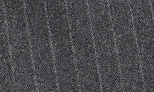 A.l.c Renee Strapless Pinstriped Wool-blend Flannel Top In Gray