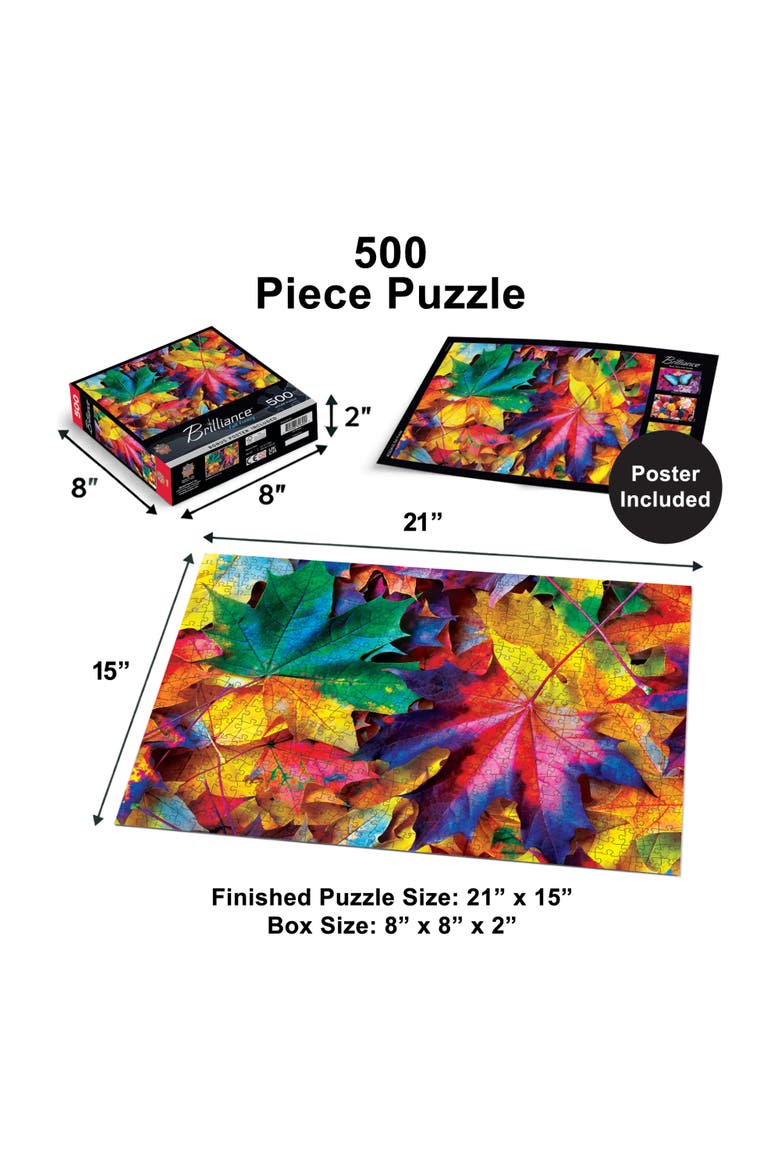 Fall Frenzy 500 Piece Jigsaw Puzzle, Alternate, color, Multicolor