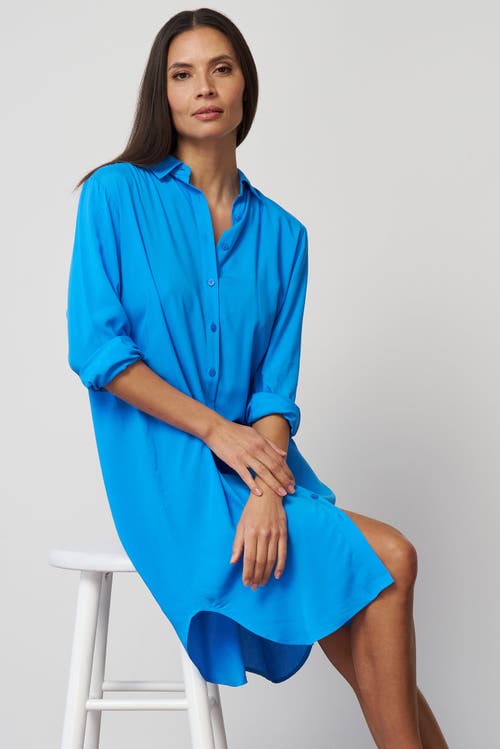 Franne Golde Easy Midi Lightweight Layering Shirt