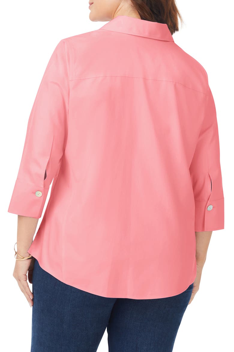 Paityn Non-Iron Button-Up Shirt, Alternate, color, PINK PEACH