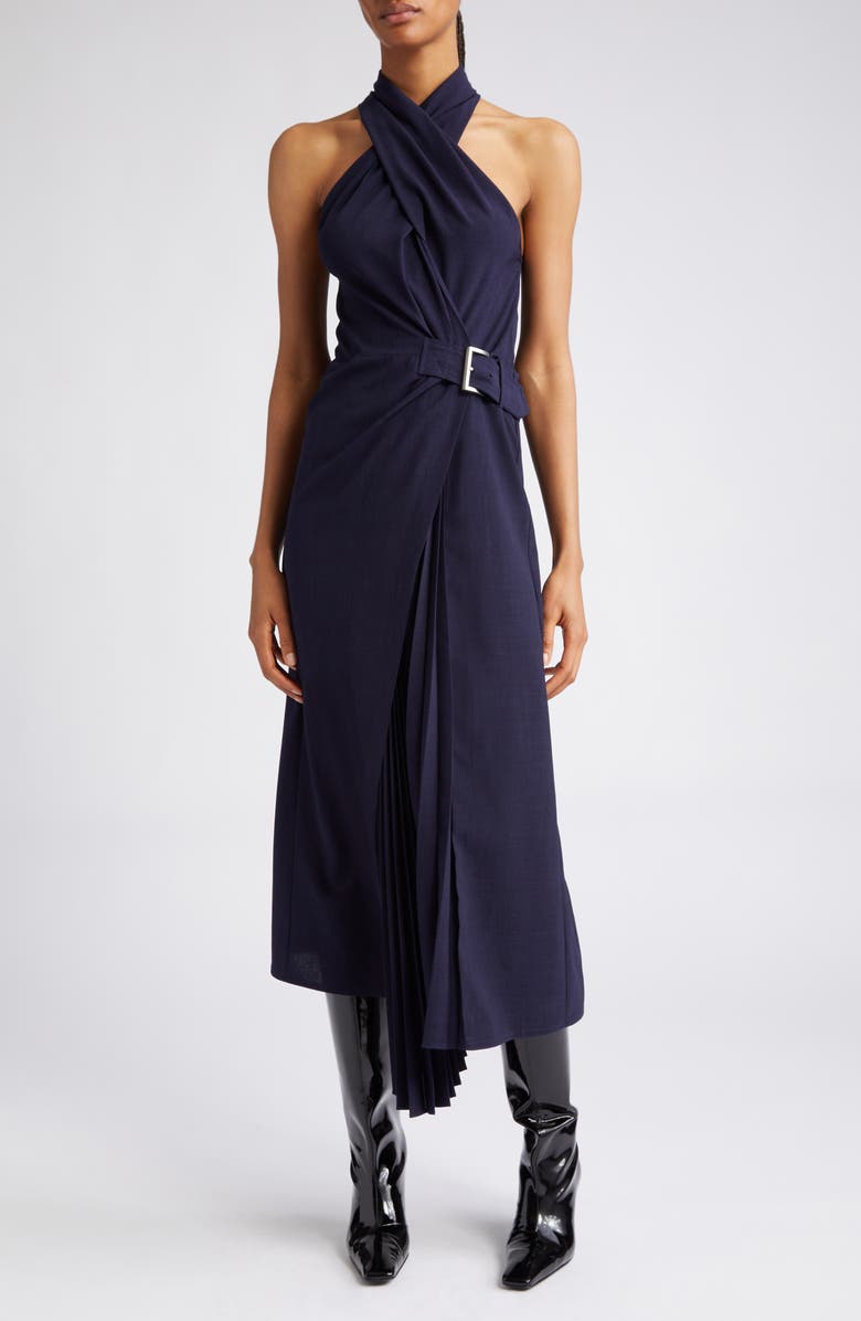 A.L.C. Fiona Belted Halter Dress, Alternate, color, 