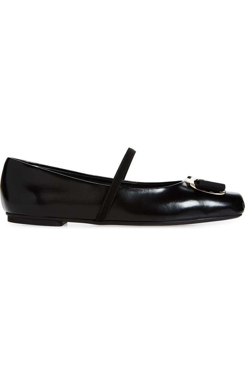 FERRAGAMO Zina Mary Jane Ballet Flat, Alternate, color, Black