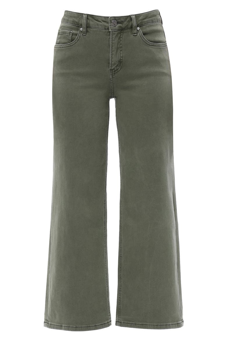 Bella Crop Straight Leg Jeans, Alternate, color, GREEN