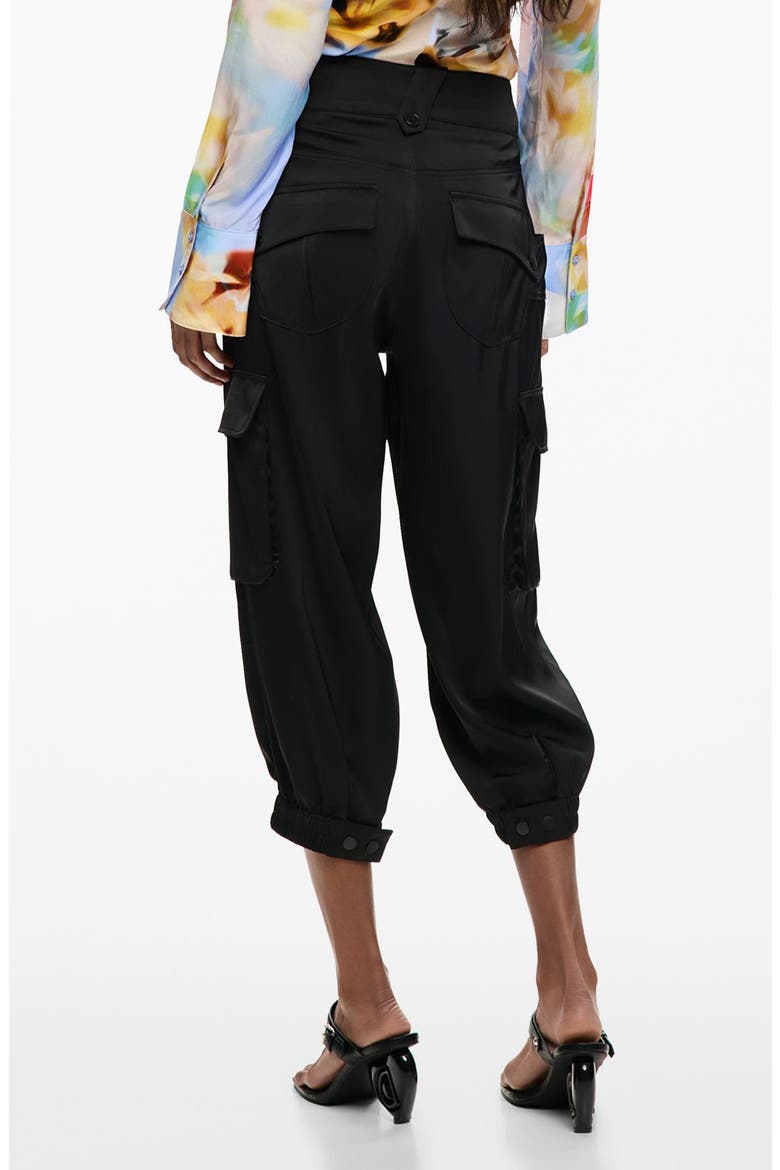Crop Cargo Pants, Alternate, color, BLACK