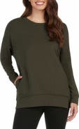 matty m. Side Pocket Tunic Sweatshirt