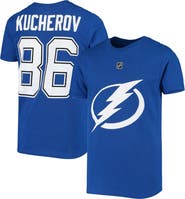 Outerstuff Youth Nikita Kucherov Royal Tampa Bay Lightning Player Name & Number T-Shirt