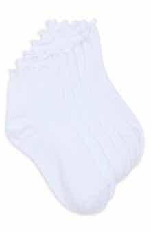 NORDSTROM RACK 3-Pack Lettuce Edge Ankle Socks