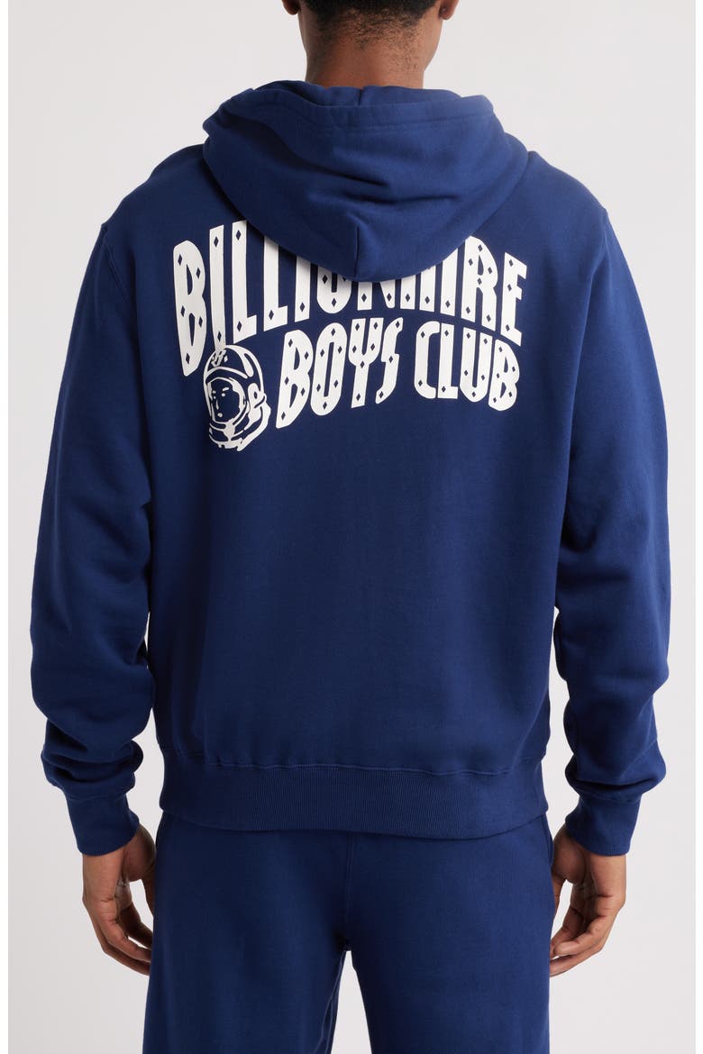 Arch Logo Graphic Hoodie, Alternate, color, MEDIEVAL BLUE