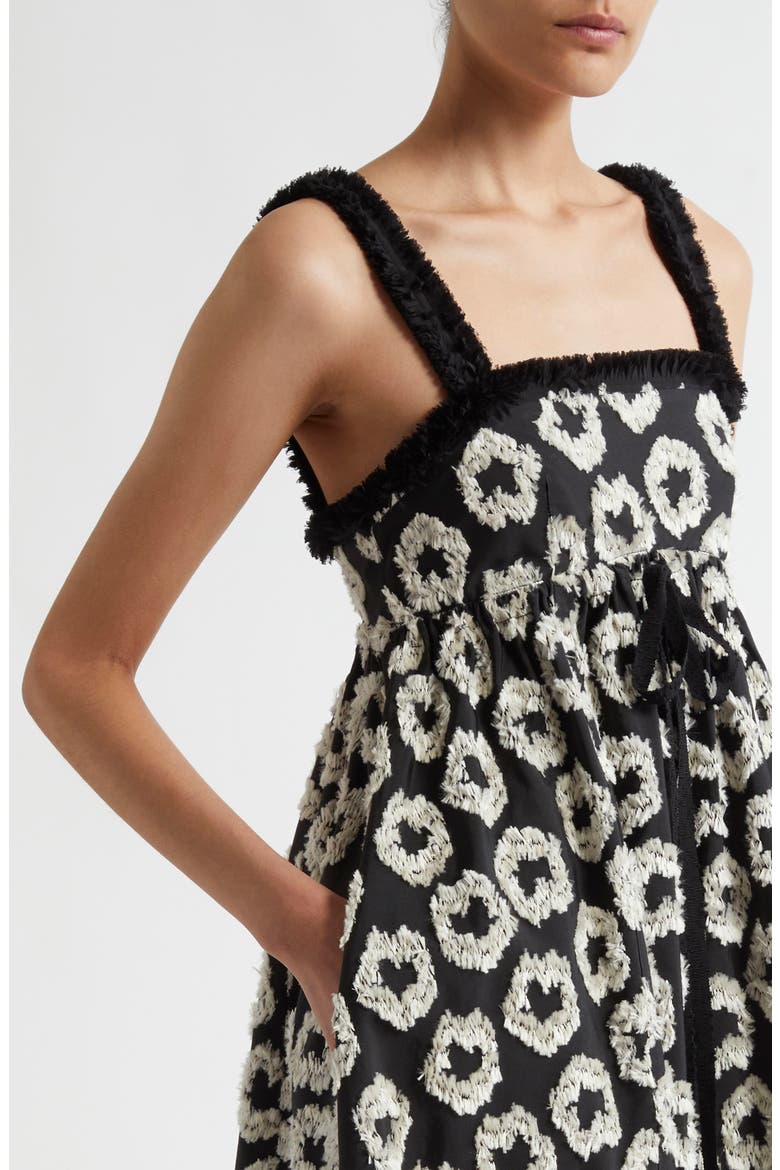 Mira Fray Trim Print Sleeveless Maxi Dress, Alternate, color, ECLIPSE