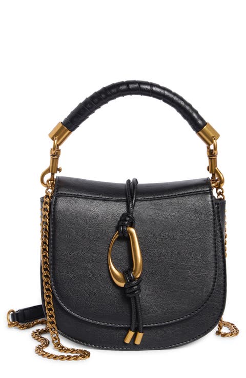 Bash Faux Leather Saddle Bag