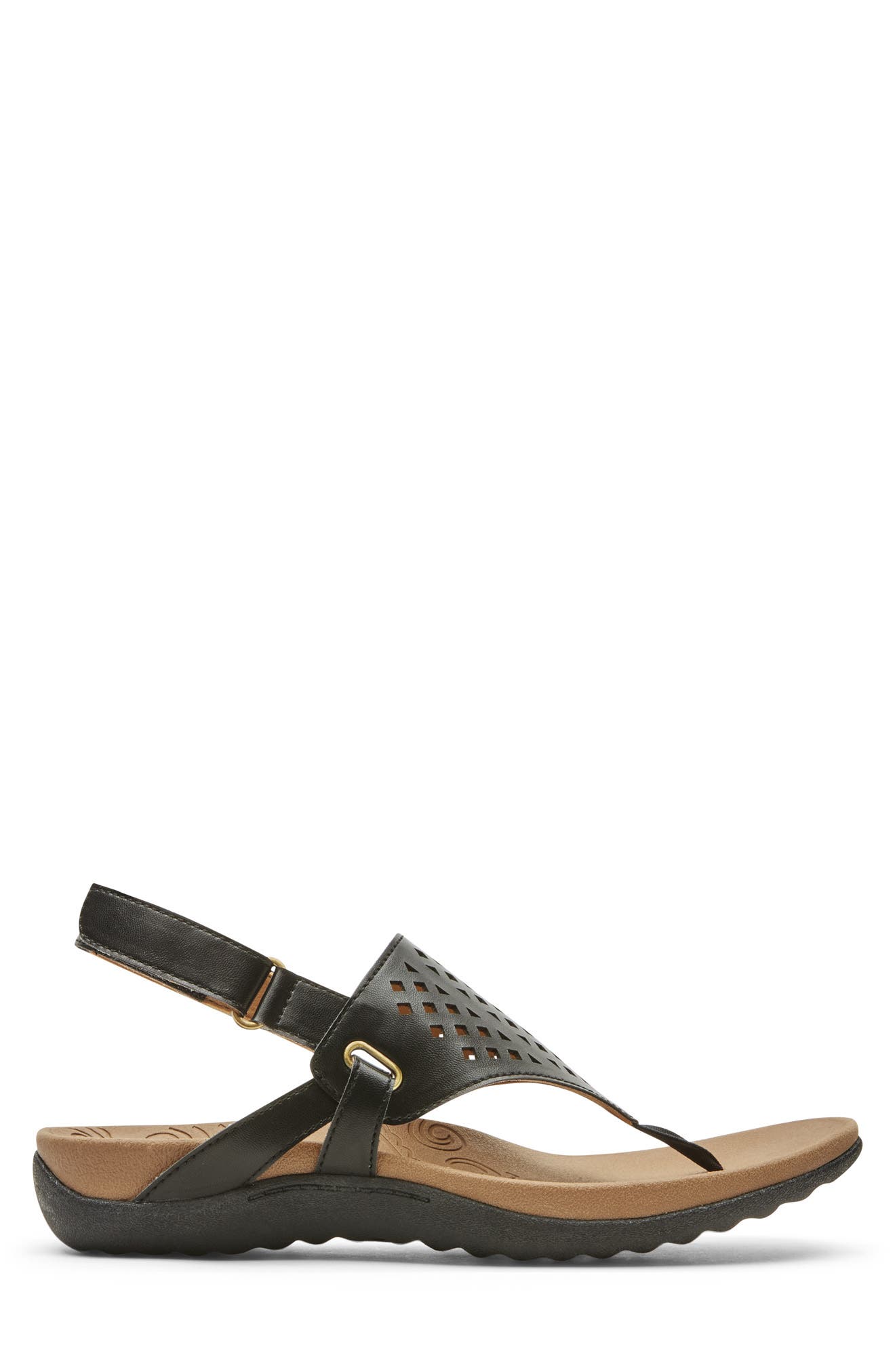 Rockport Ridge Latticed Thong Toe Sandal, Alternate, color, 