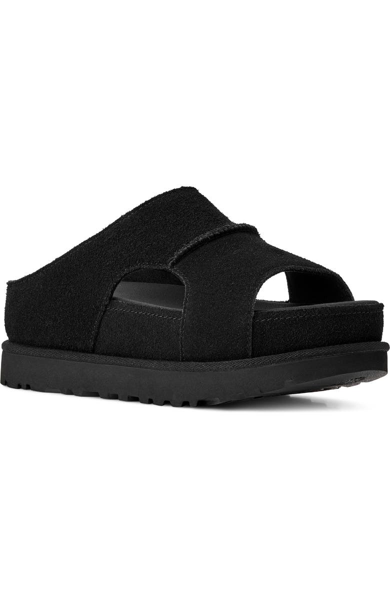 UGG<sup>®</sup> Goldenstar Hi Slide Sandal, Main, color, Black