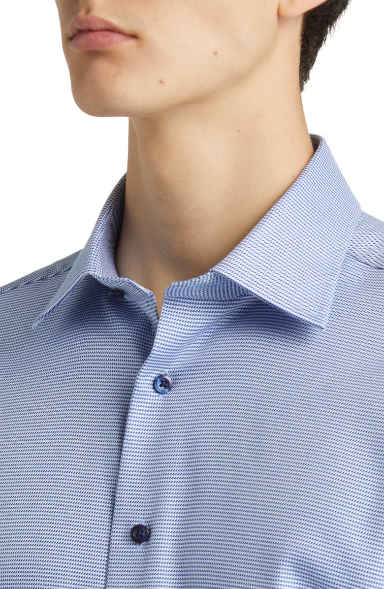 David Donahue Regular Fit Micro Dobby Dress Shirt, Alternate, color,
