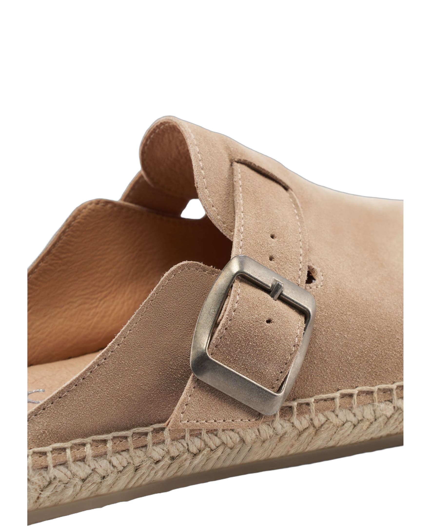 Menuda Suede Espadrille Clogs, Alternate, color, Camel
