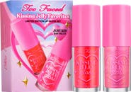 Too Faced Kissing Jelly Favorites Lip Oil Gloss Set $44 Value