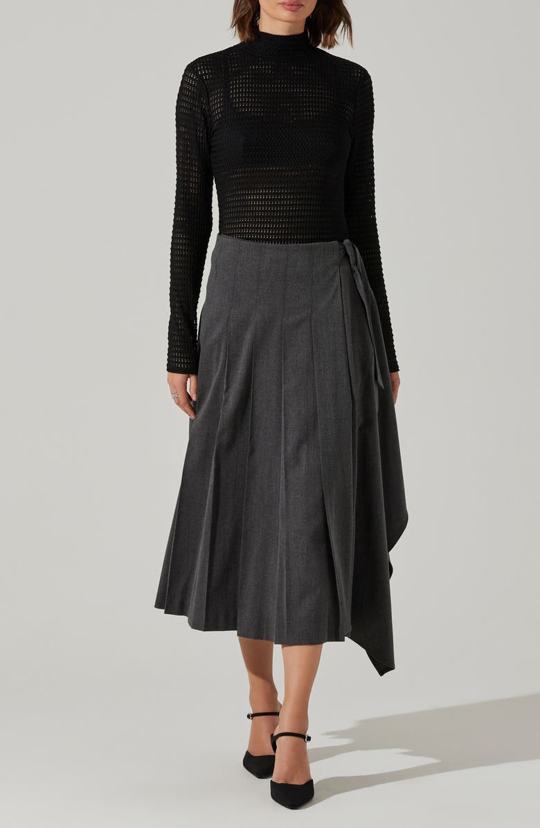 ASTR the Label Lida Mock Neck Sweater, Alternate, color, Black