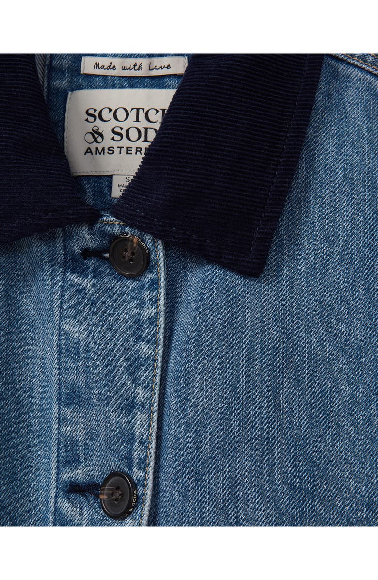 Scotch & Soda Chore Crop Denim Jacket, Alternate, color, French Laundry