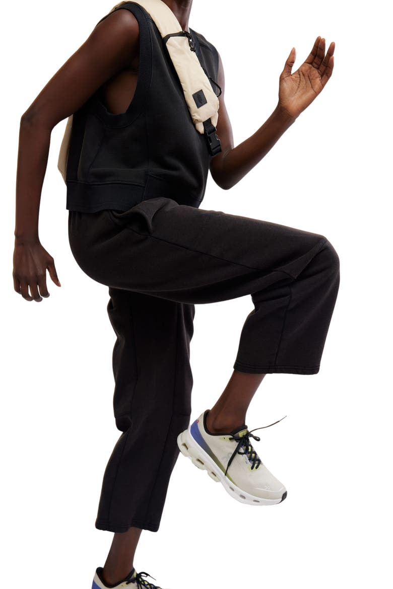 FP Movement You Wish Tie Waist Sweatpants, Alternate, color, BLACK