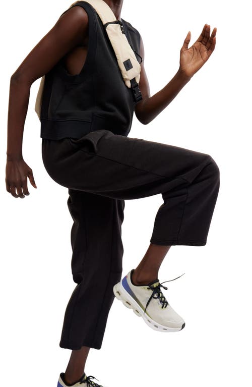 Shop Free People You Wish Tie Waist Sweatpants In Black