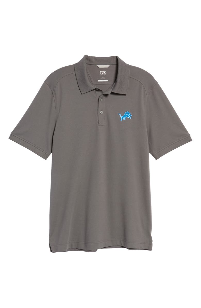 Cutter & Buck Detroit Lions - Advantage Regular Fit DryTec Polo, Alternate, color, Elemental Grey