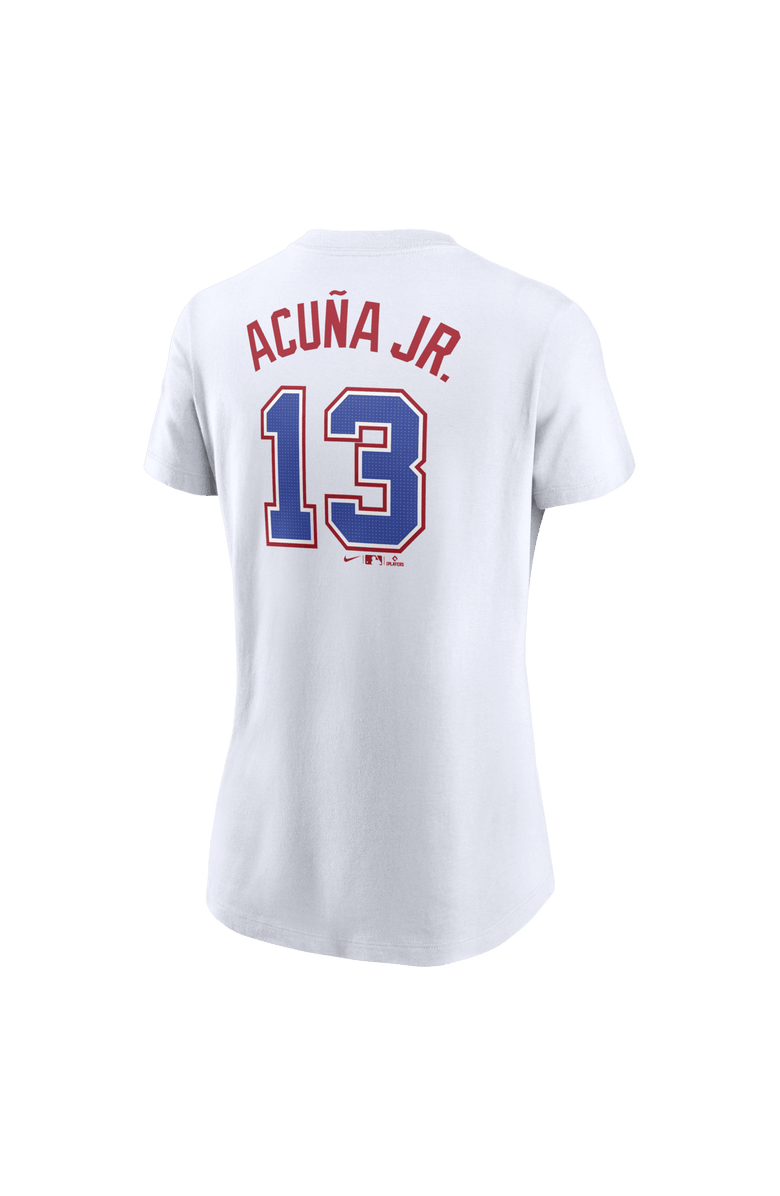 Nike Women's Nike Ronald Acuña Jr. White Atlanta Braves 2024 City Connect Fuse Name & Number T-Shirt, Alternate, color, 