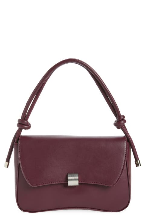 Faux Leather Foldover Mini Bag