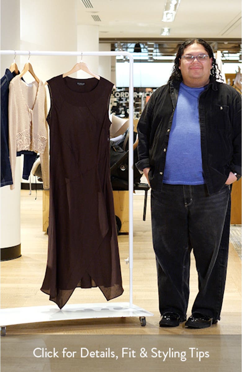 Nadia Linen Blend Midi Dress, sales video thumbnail