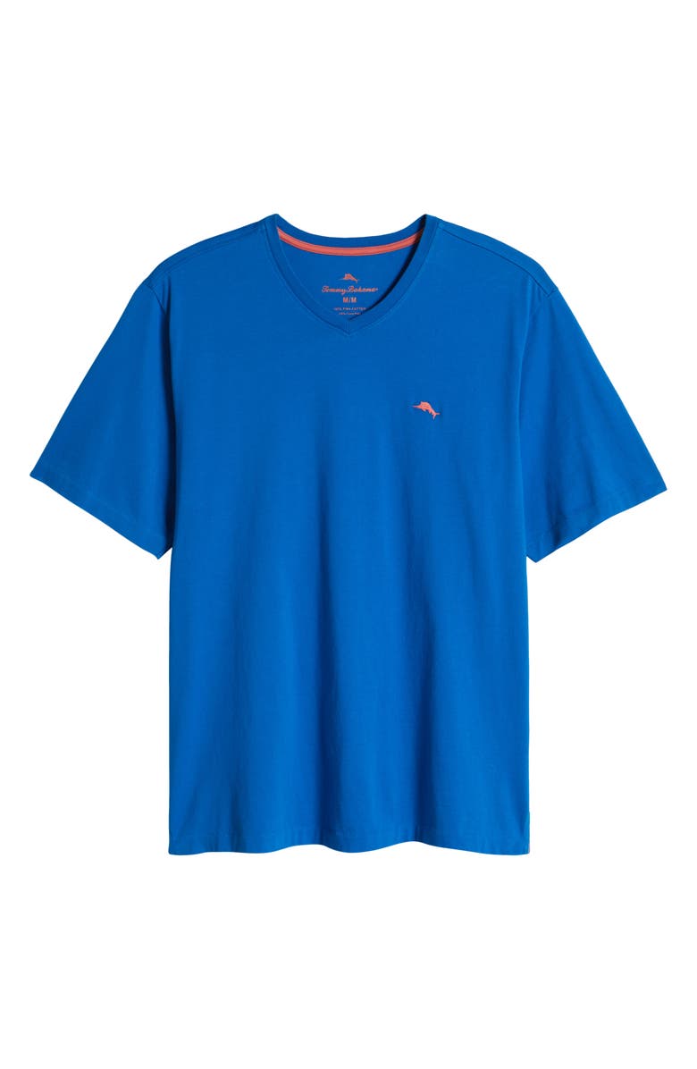 Tommy Bahama New Bali Skyline V-Neck Pima Cotton T-Shirt, Alternate, color, Skydiver Blue