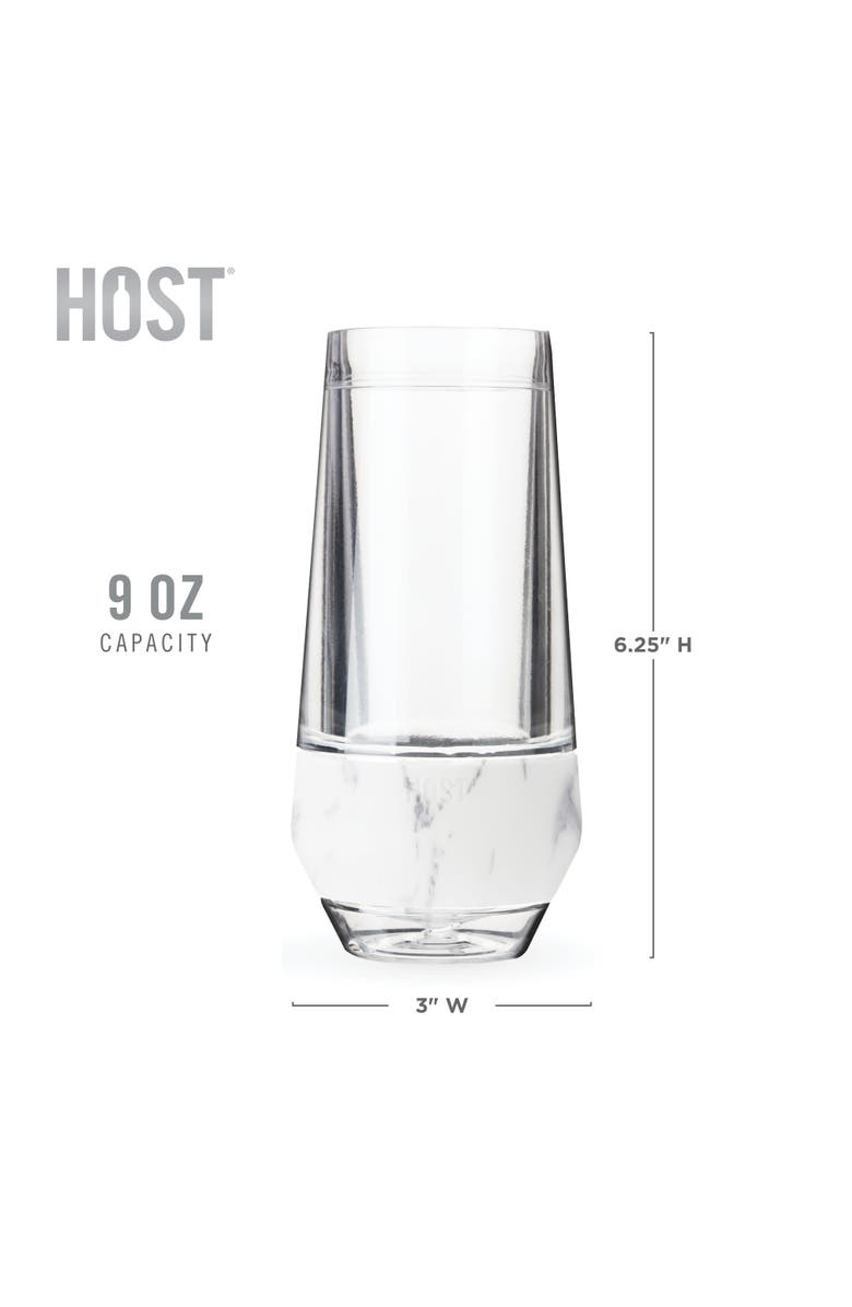 HOST Champagne FREEZE Cooling Cup Set of 2, Alternate, color, Marble
