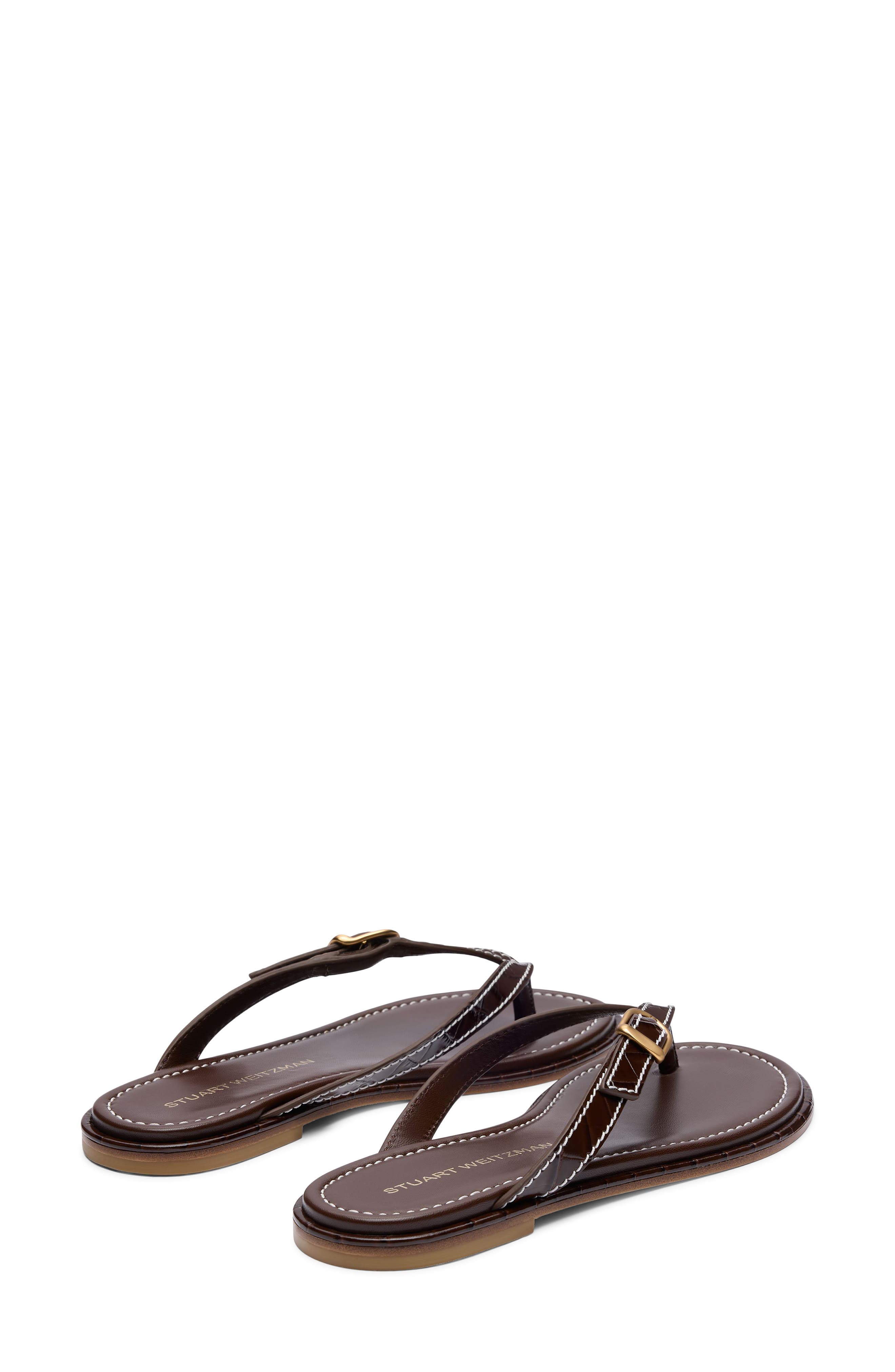 Park Thong Sandal, Alternate, color, WALNUT
