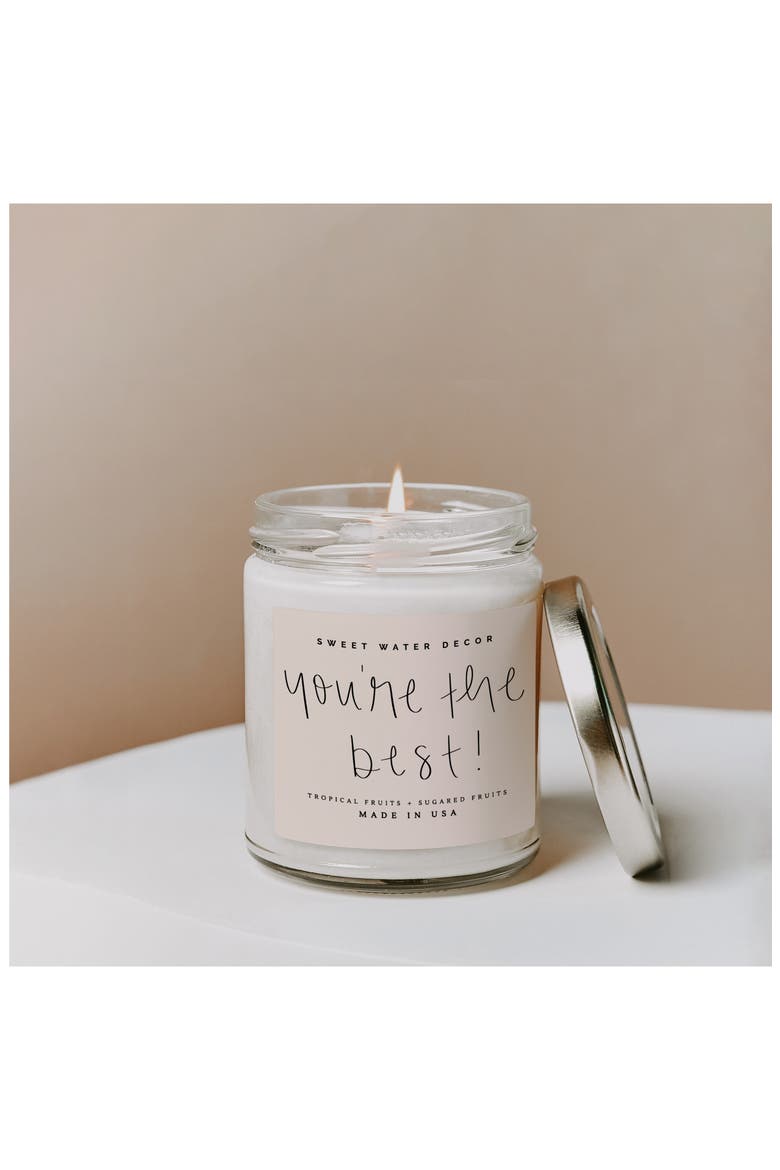 You're the Best Scented Candle - 9 oz., Alternate, color, PINK