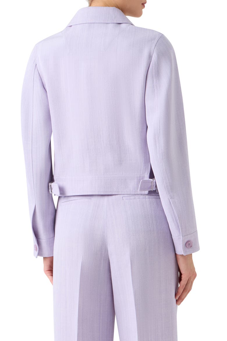Peer Mélange Twill Jacket, Alternate, color, MALVA