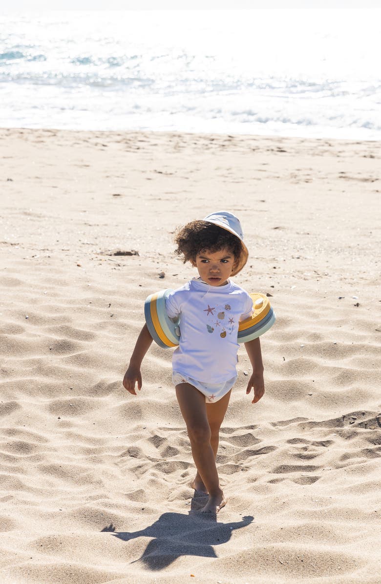 KALENCOM Colorblock Long Sleeve Rashguard, Alternate, color, White - Sea Wonders