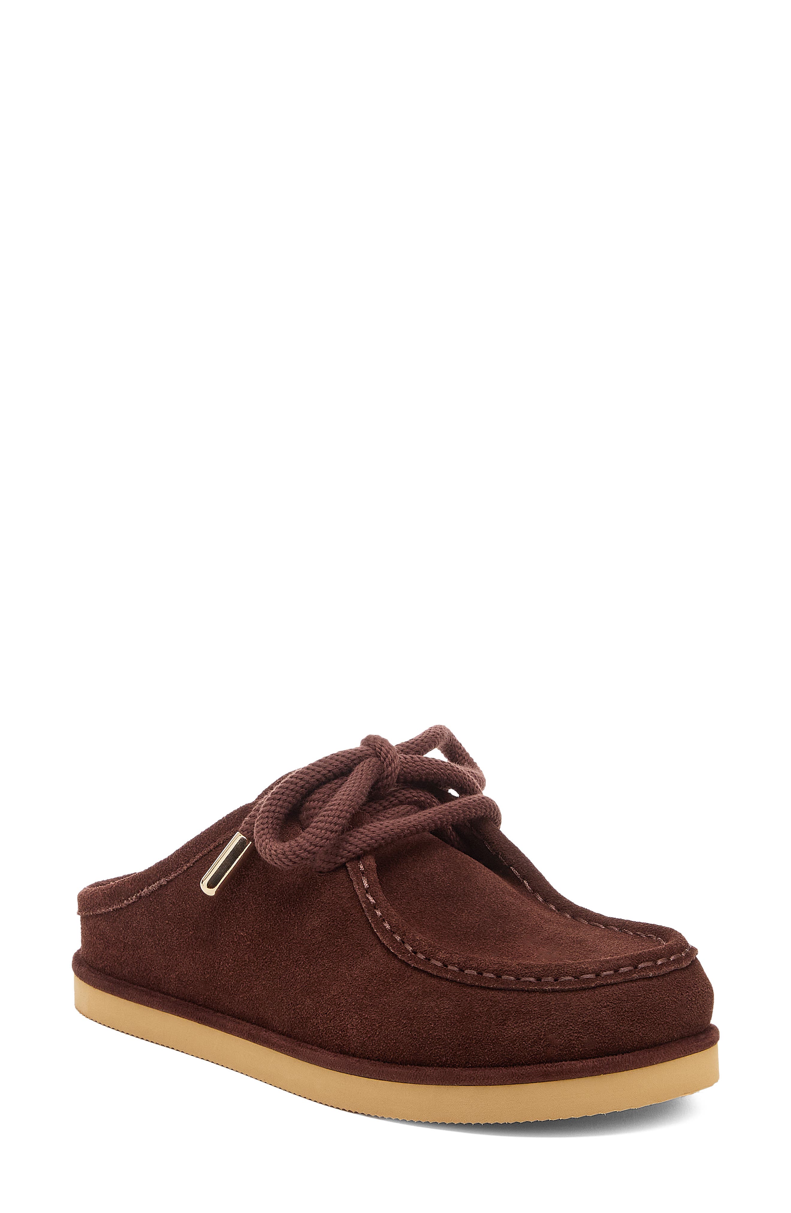 Stormy Lace-Up Clog, Main, color, WARM BROWN