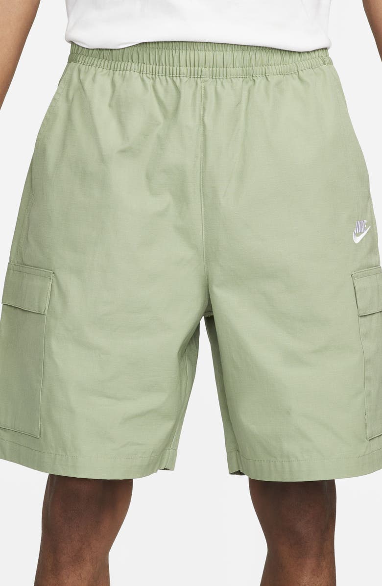 Nike Club Cargo Shorts, Alternate, color, 386 Oil Green/White