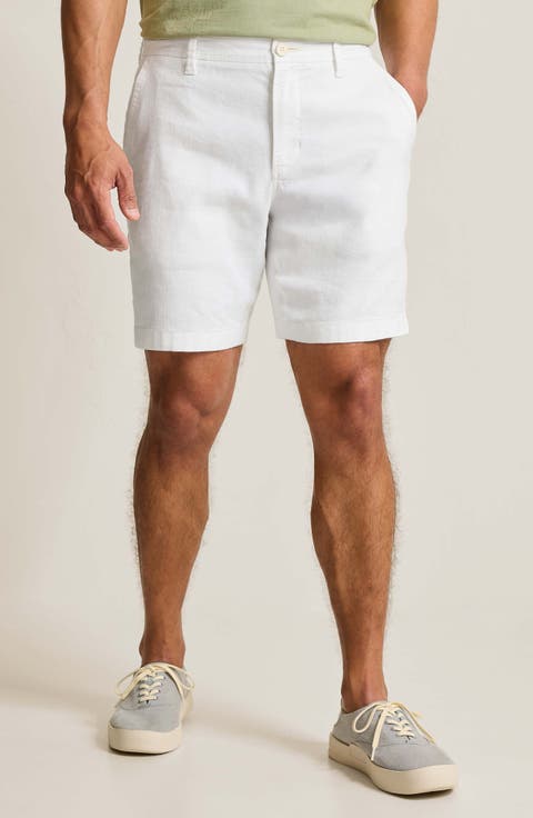 Beach Coast Stretch Linen & Cotton Cargo Shorts (Regular & Big)