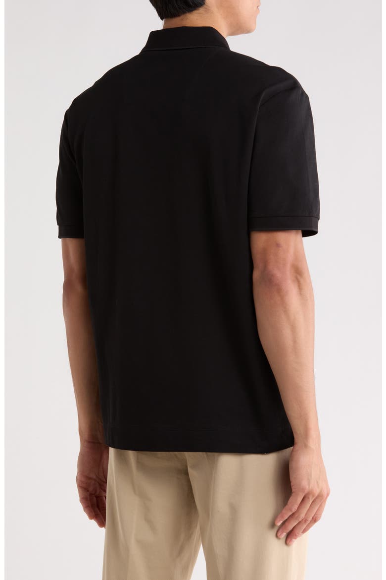 Parris Cotton Knit Polo, Alternate, color, BLACK