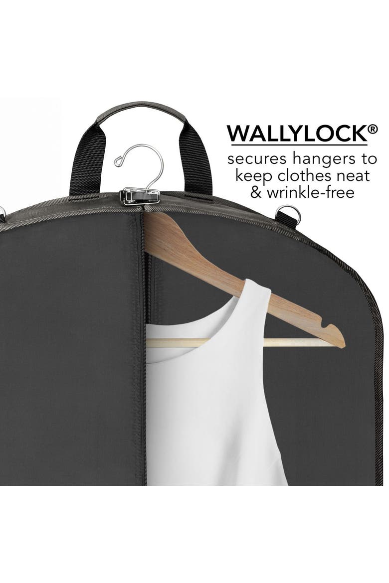 52" Premium Travel Garment Bag with shoulder strap and two large pockets, Alternate, color, Grey