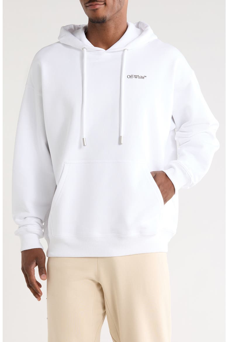 LOGO SKATE HOODIE, Main, color, BLACK/WHITE