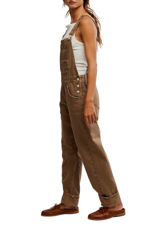Free People X We The Free Ziggy Denim Overall In Brown