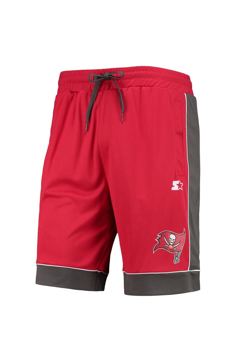 STARTER Men's Starter Red/Pewter Tampa Bay Buccaneers Fan Favorite Fashion Shorts, Alternate, color, Red