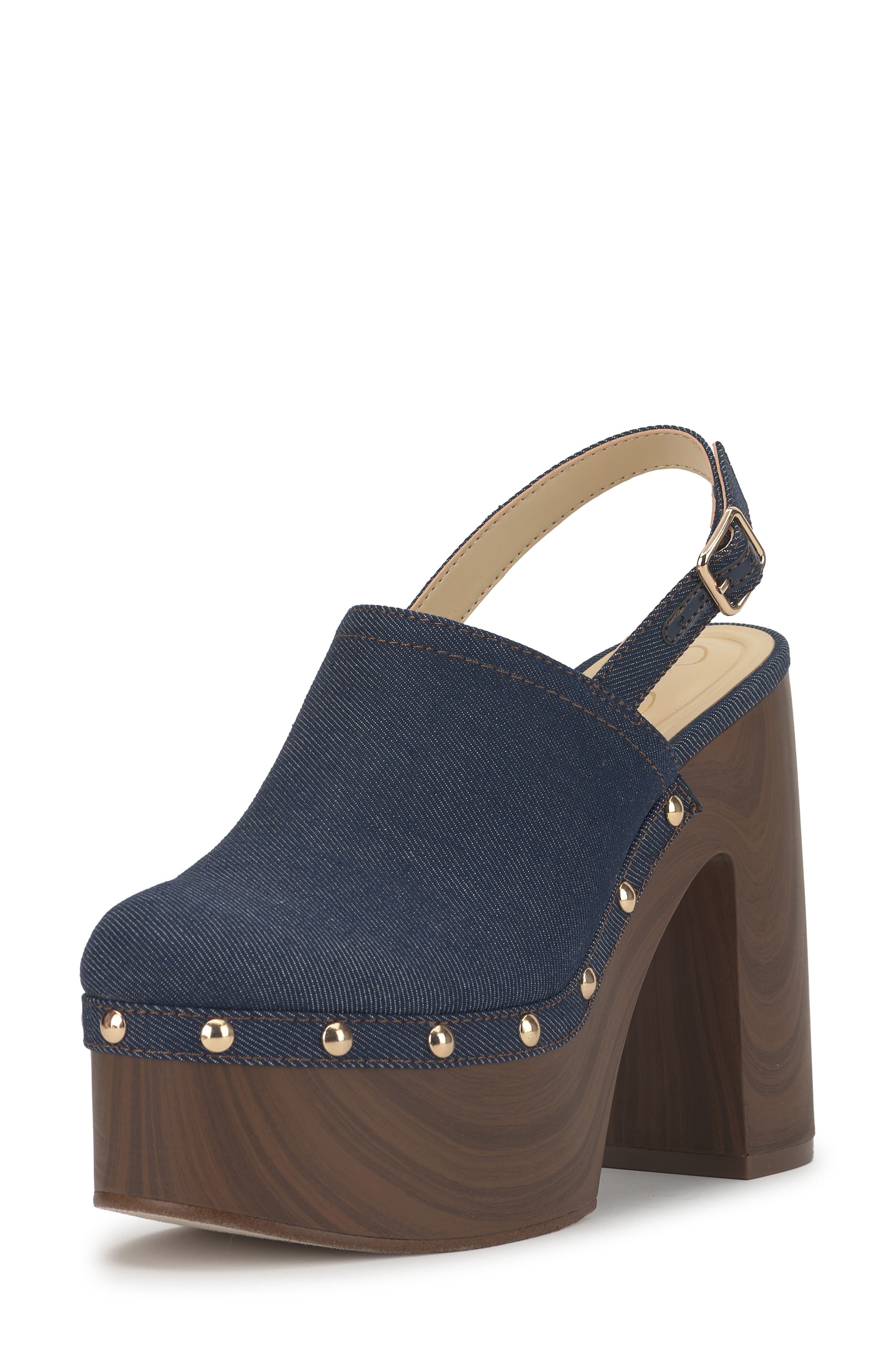 Jessica Simpson Caze Stud Platform Sandal, Alternate, color, Indigo