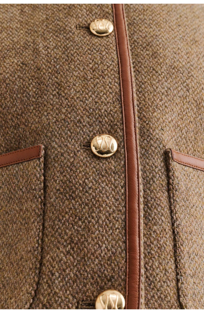 Malina Ninette Dressed Wool Jacket, Alternate, color, Taupe