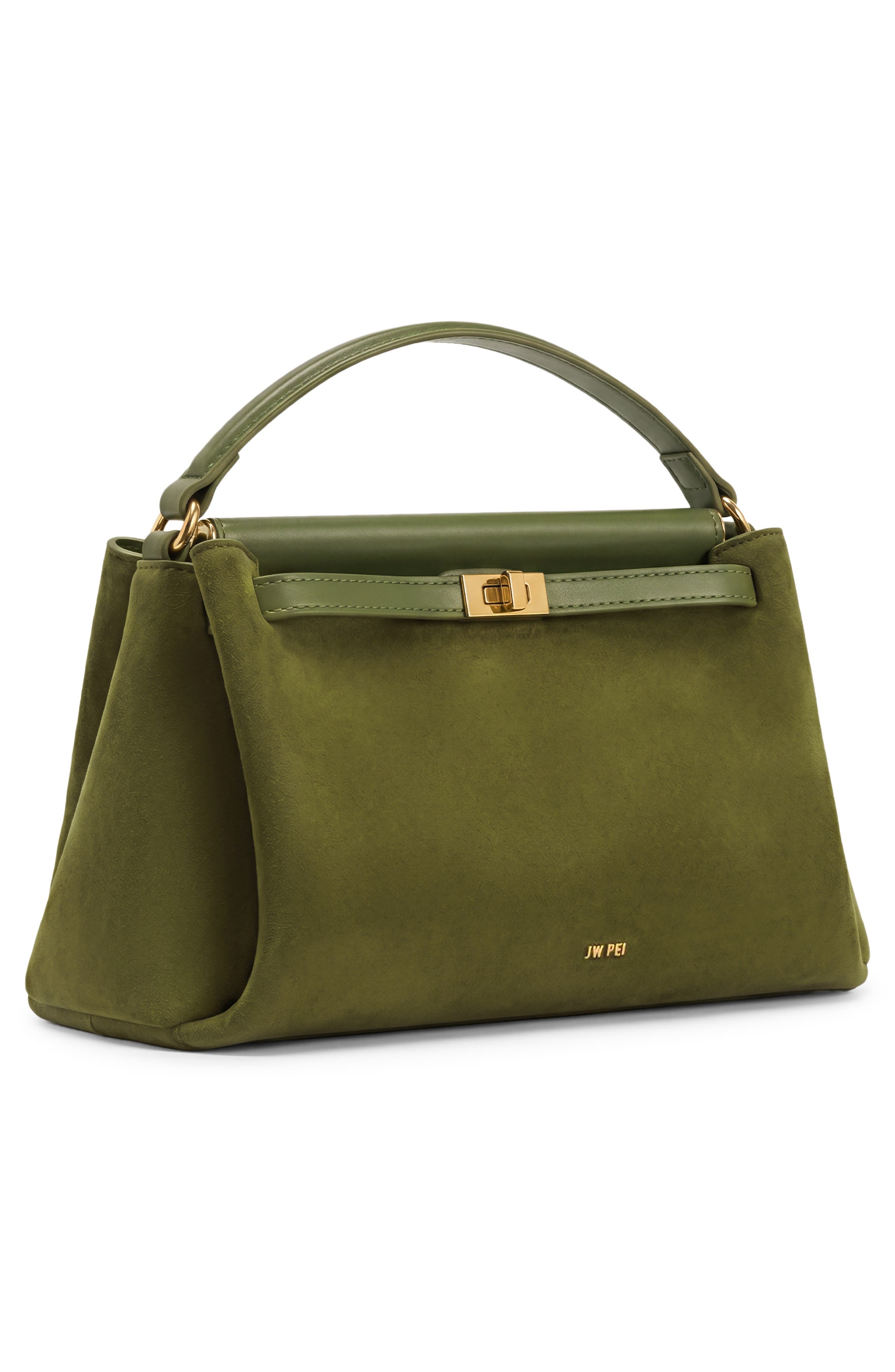Carmen Top Handle Bag, Alternate, color, OLIVE GREEN