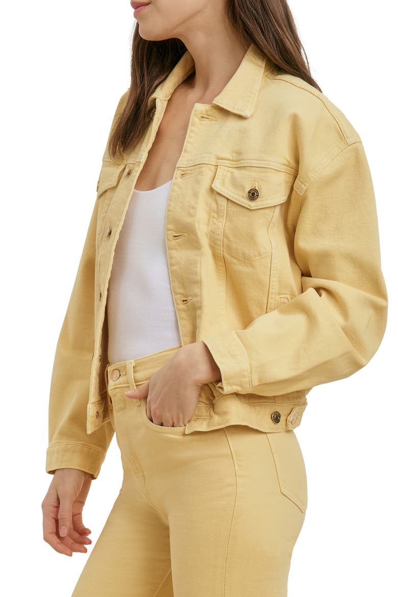 The Otto Denim Boyfriend Jacket, Alternate, color, GOLDEN