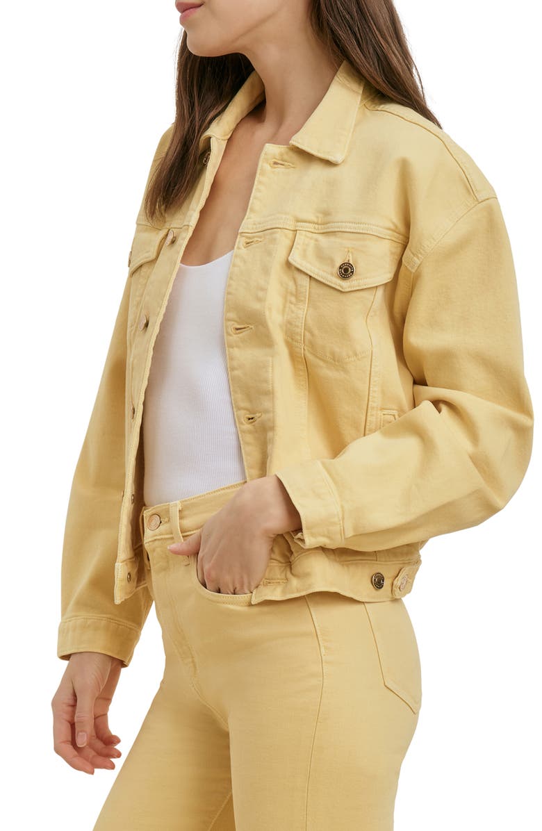 Favorite Daughter The Otto Denim Boyfriend Jacket, Alternate, color, Golden